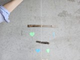 driftwood and bead baby mobile
