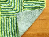 three color knit rug