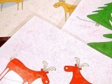 Christmas paper placemats