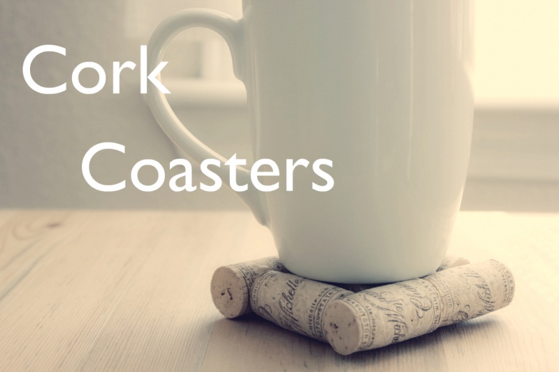 Picture Of simple diy cork coasters  1