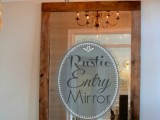 rustic entry mirror