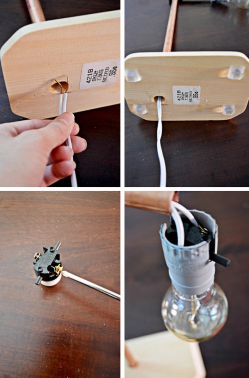 Simple DIY Industrial Copper Lamp