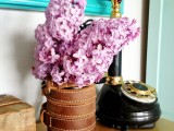 Simple Diy Leather Wrapped Vase