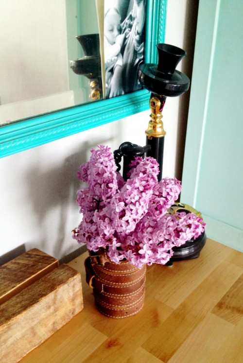 Simple Diy Leather Wrapped Vase