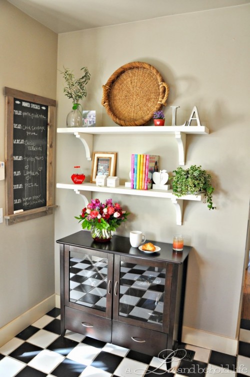 kitchen open shelf  (via aloandbeholdlife)
