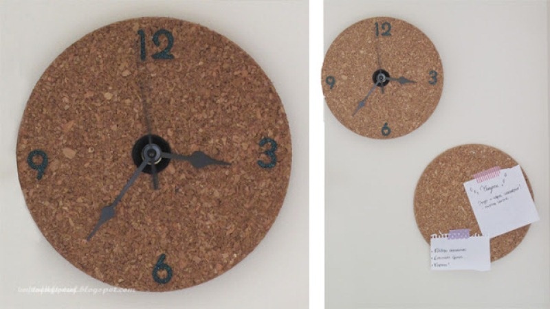 Simple Diy Wall Cork Clock