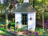 Small And Colorful Potting Shed