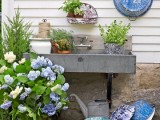 Small Potting Station With A Sink