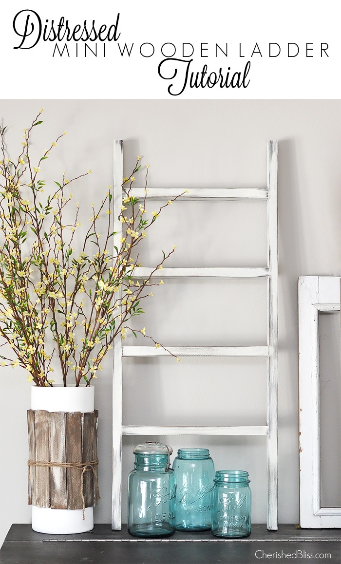 mini ladder shelf