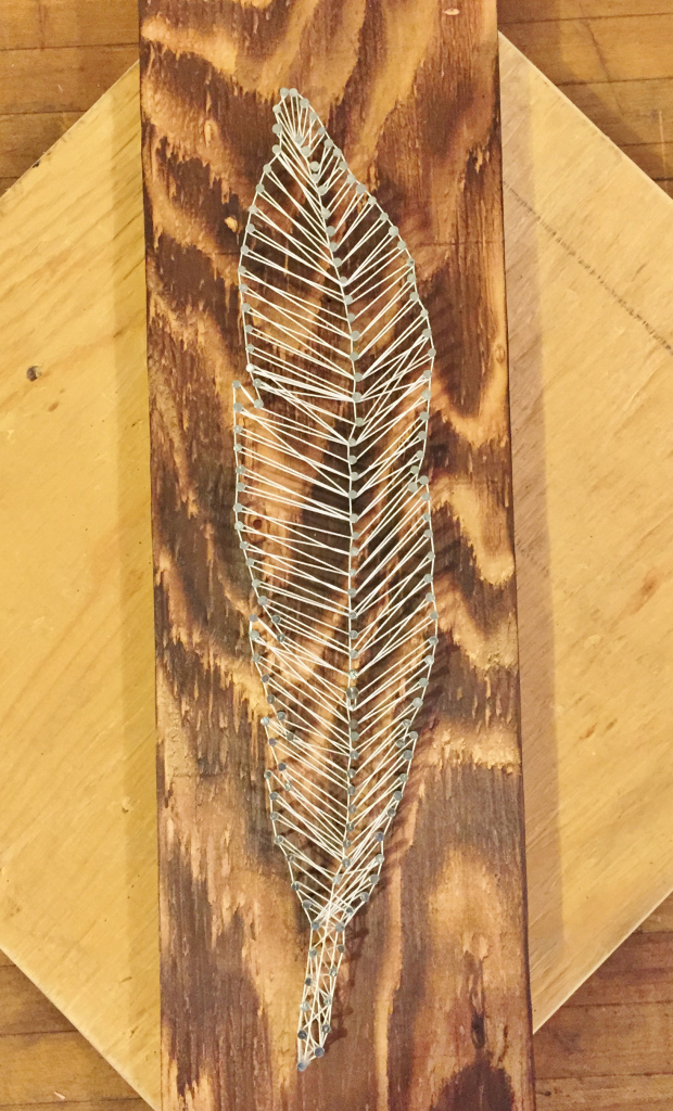 feather string art