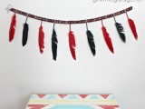 tribal feather garland