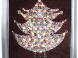 beads and pearls Christmas tree