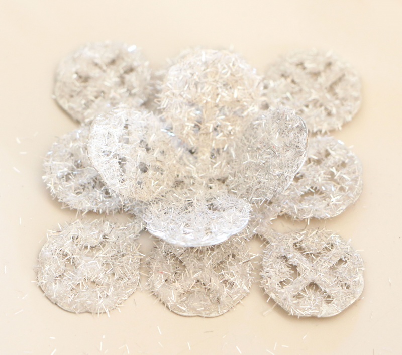 Picture Of sparkly diy christmas mosaic ornaments  6