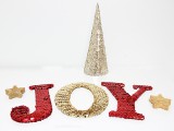 sequin holiday letters