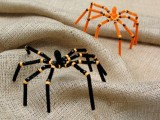 colorful and very realistic spiders are ideal for applying them to Halloween decor, use as many as you want