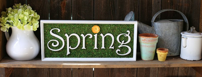 mossy spring sign