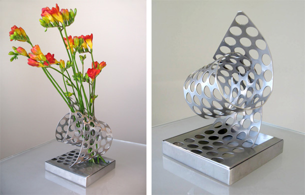 Steel Flower Vase