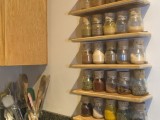 Stroring Spices On A Wall