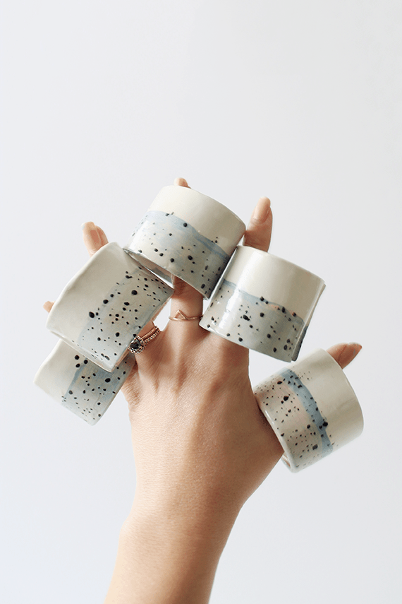Picture Of stylish diy faux ceramic napkin rings  7