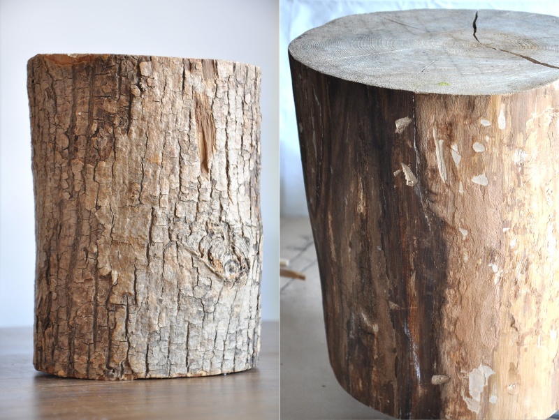 Picture Of stylish diy stump bedside table in 2 versions  4