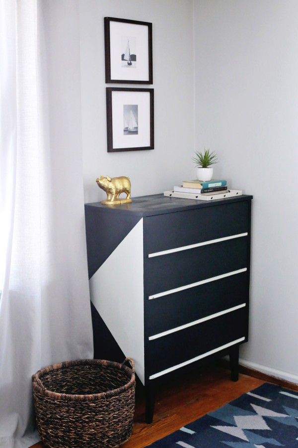 Picture Of stylish modern diy painted dresser makeover  1