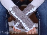 vintage-inspired armwarmers