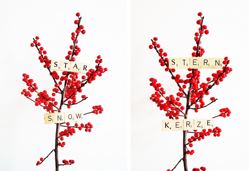 Picture Of super easy diy scrabble christmas ornaments  1