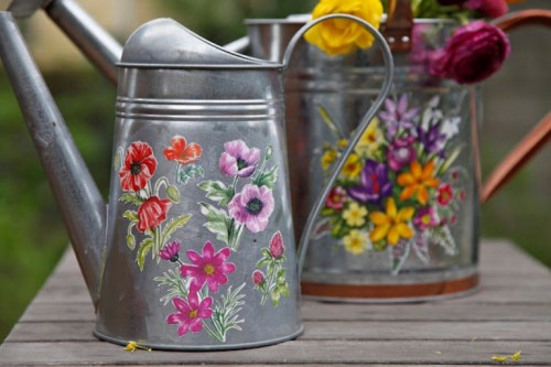 Surprise For Mother's Day Decorated Watering Cans