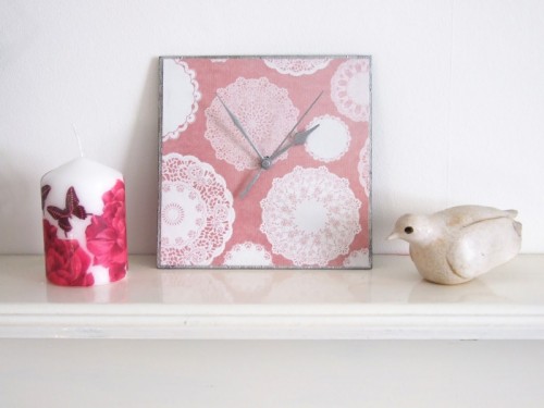 Sweet And Girlish Diy Clock Makeover
