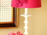 bold floral lamp