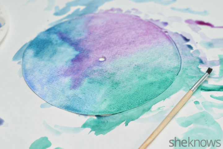 Picture Of trendy and quick diy watercolor clock  4