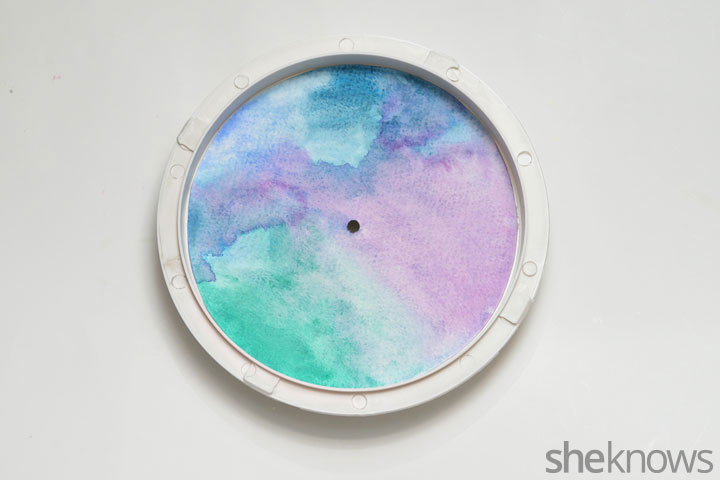 Picture Of trendy and quick diy watercolor clock  5