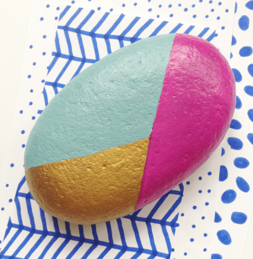 15 Trendy DIY Color Block Crafts For Home Décor