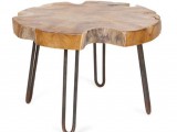 rustic stool with haipin legs