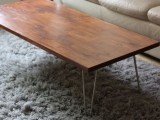 mid-century hairpin coffee table