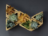 geometric wall planters