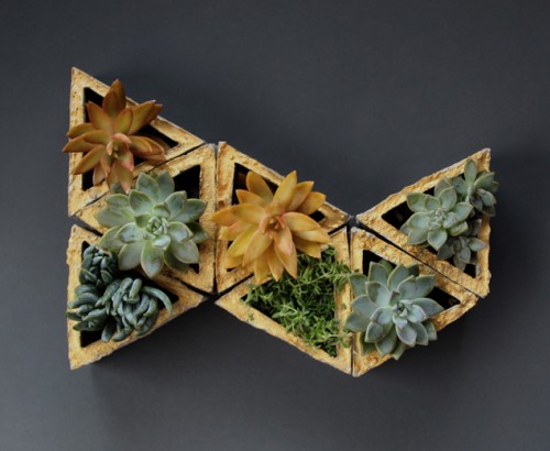 geometric wall planters