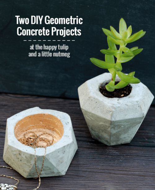 concrete geo planters