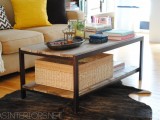 modern to industrial coffee table