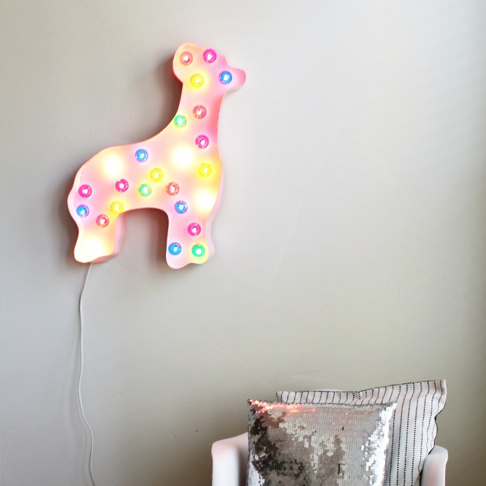 animal cookie marquee light