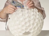 Unusual Diy Lamp Of Paper Cups