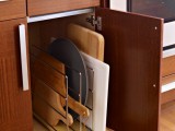 Upright Storage In A Cabinet
