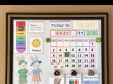 toddler calendar board