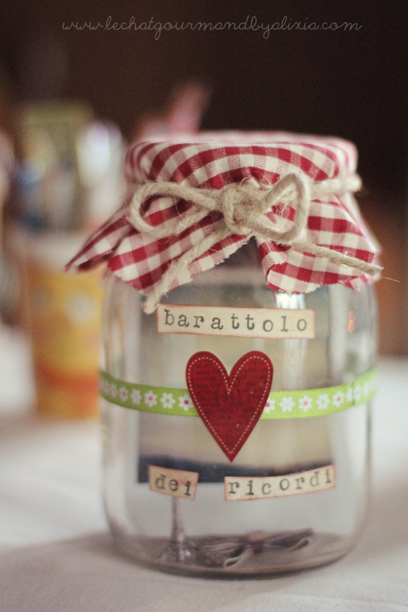 mason jar with memories