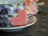 DIY pink sugar hearts