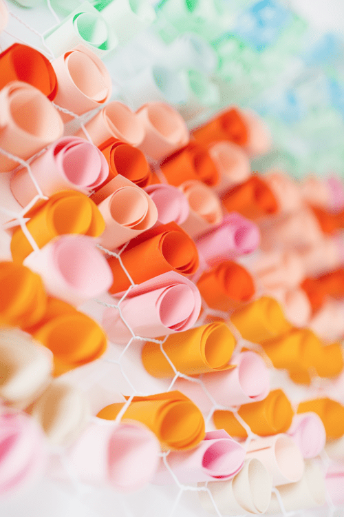 Versatile Colorful Diy Paper Wall Art