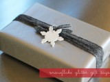 snowflake glitter gift tags