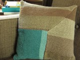 knit stripes pillow