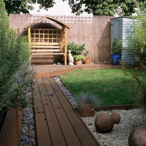 Wood Decking On A Patio