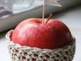 crocheted apple cozy